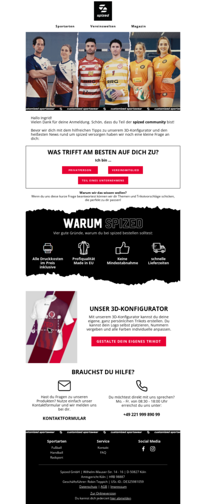 Saphiron Case Study - Zero Party Data bei Spized